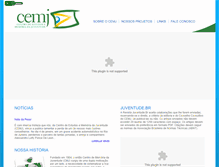 Tablet Screenshot of cemj.org.br